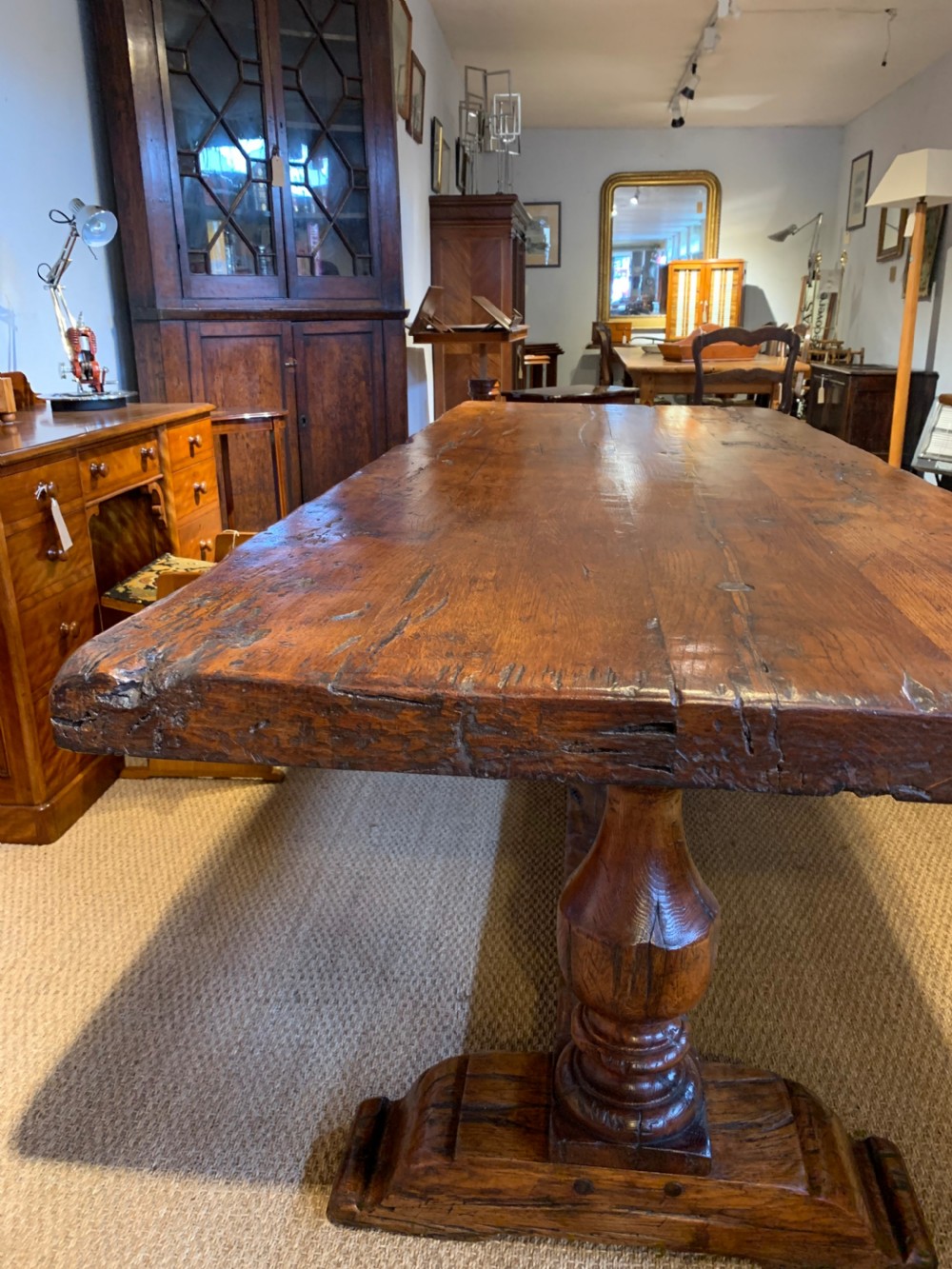 Oak Refectory table 2.20 meters  View III