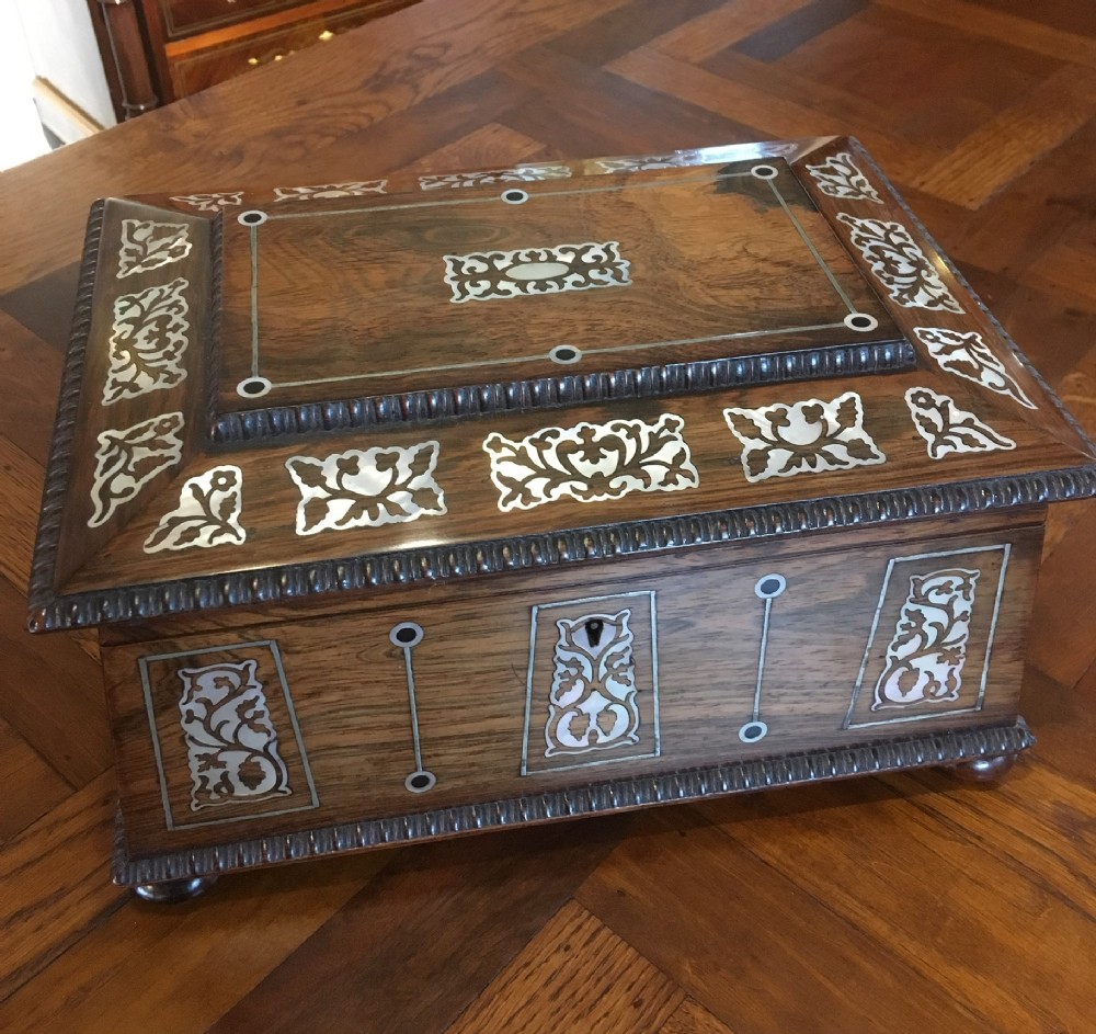 ROSEWOOD JEWELLERY BOX 