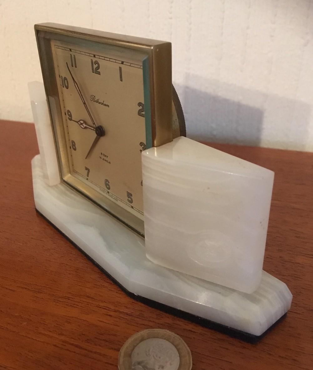 ROTHERHAM ART DECO ALARM CLOCK  View II