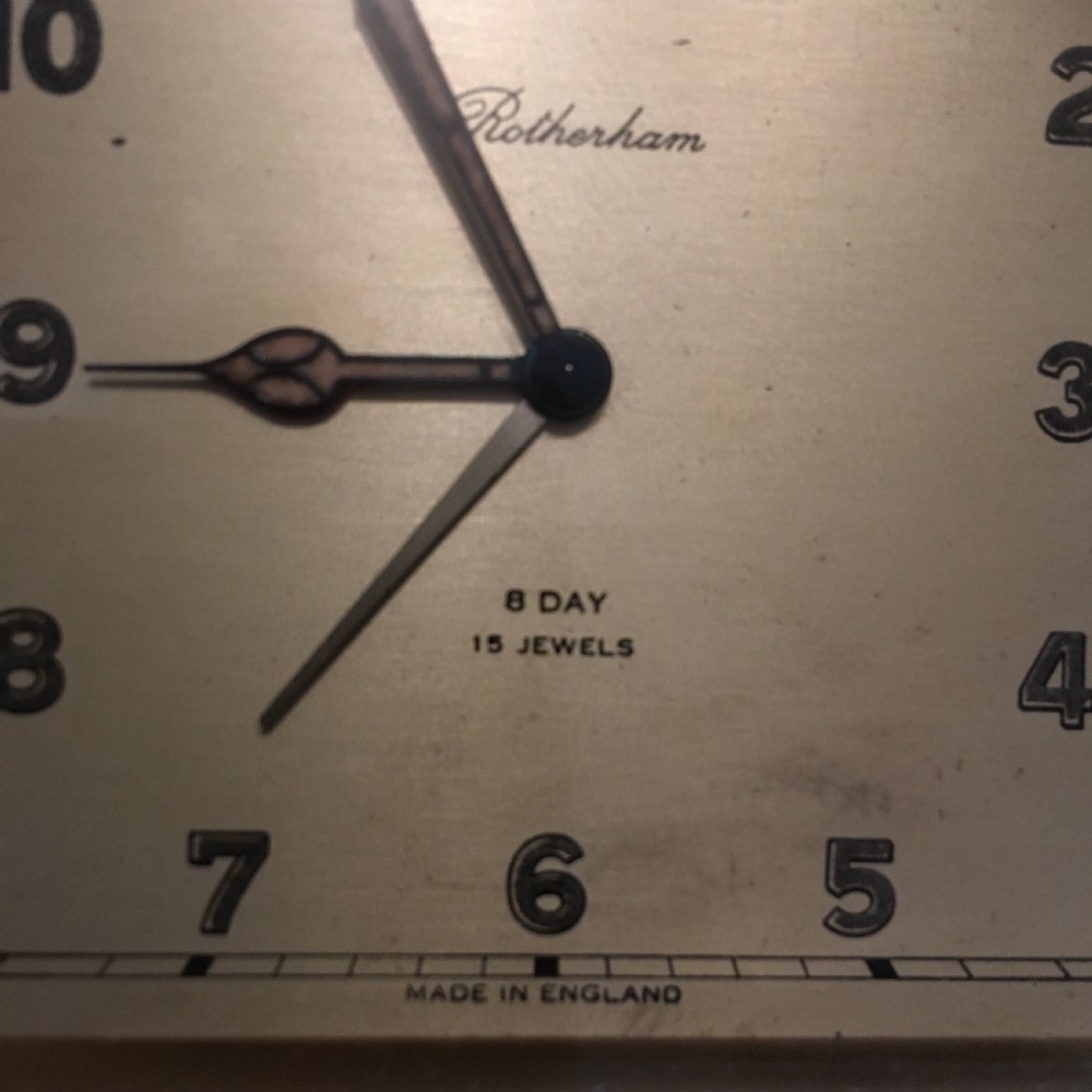 ROTHERHAM ART DECO ALARM CLOCK  View VI