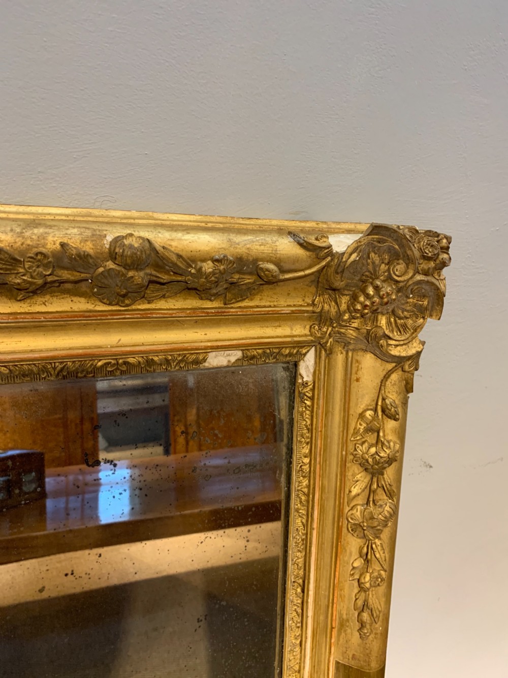 Antique gilt mirror 40.5 x 59.5 inches  View VIII