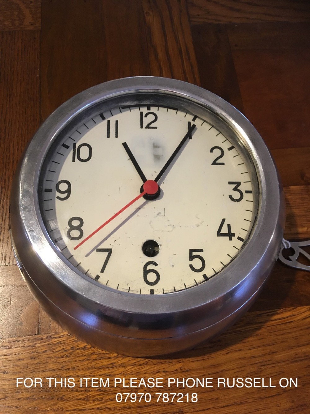 MARINE BULKHEAD CLOCK