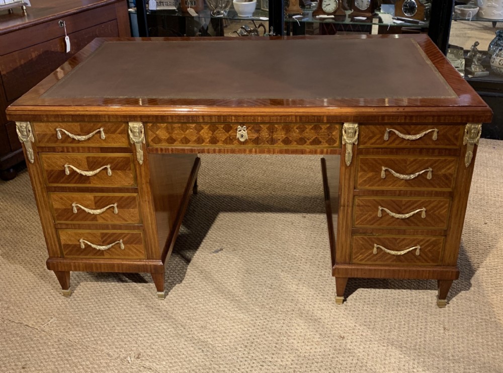 Antique pedestal desk 
