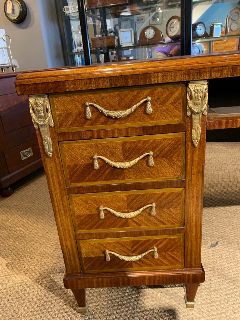 Antique pedestal desk  View VII