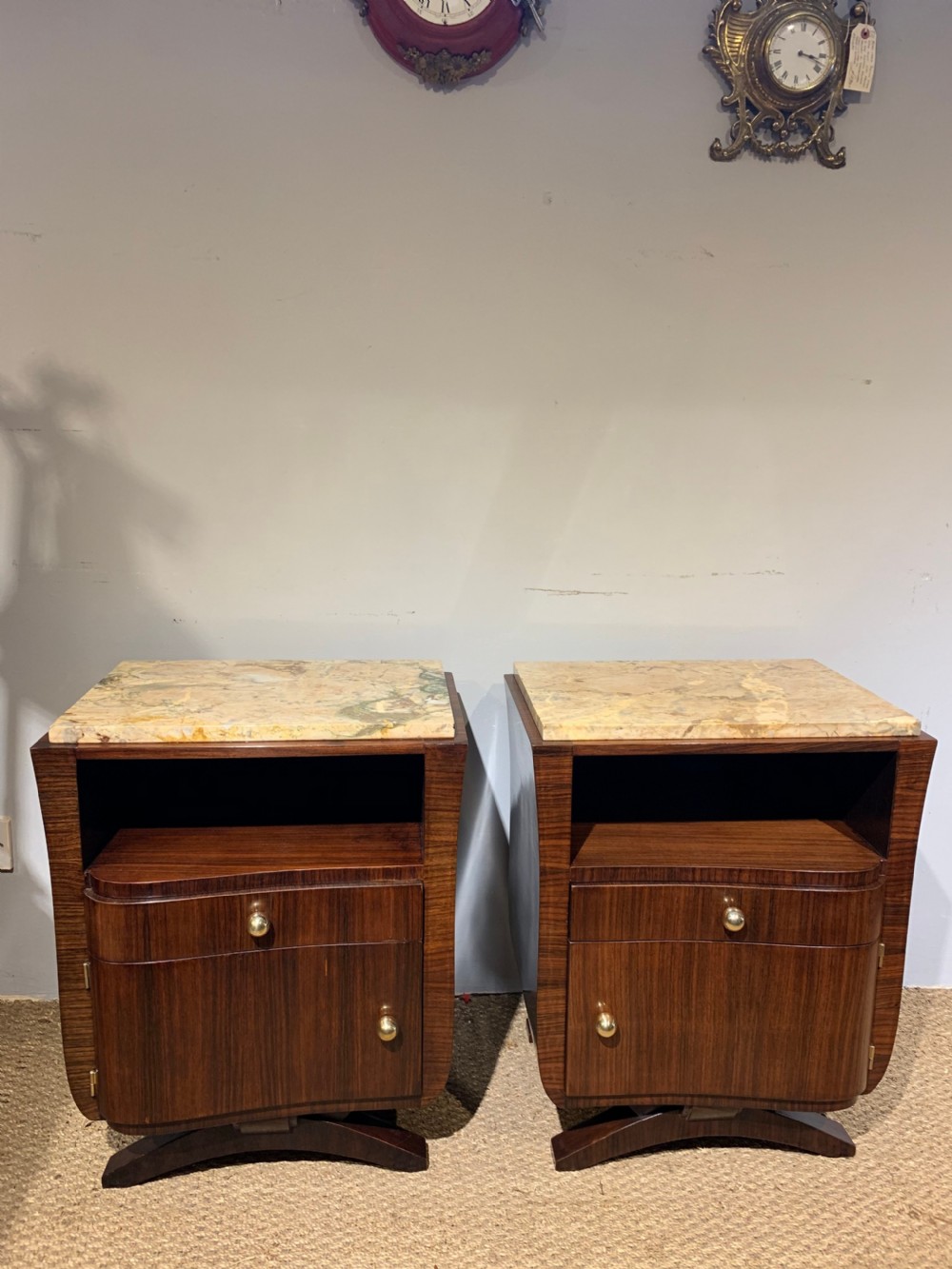 Pair of Art Deco Bedside cabinets 