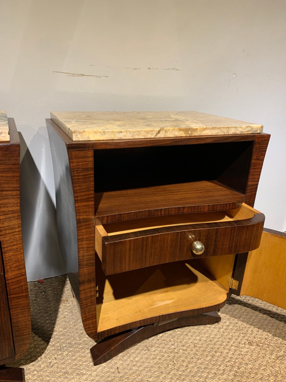 Pair of Art Deco Bedside cabinets  View IV