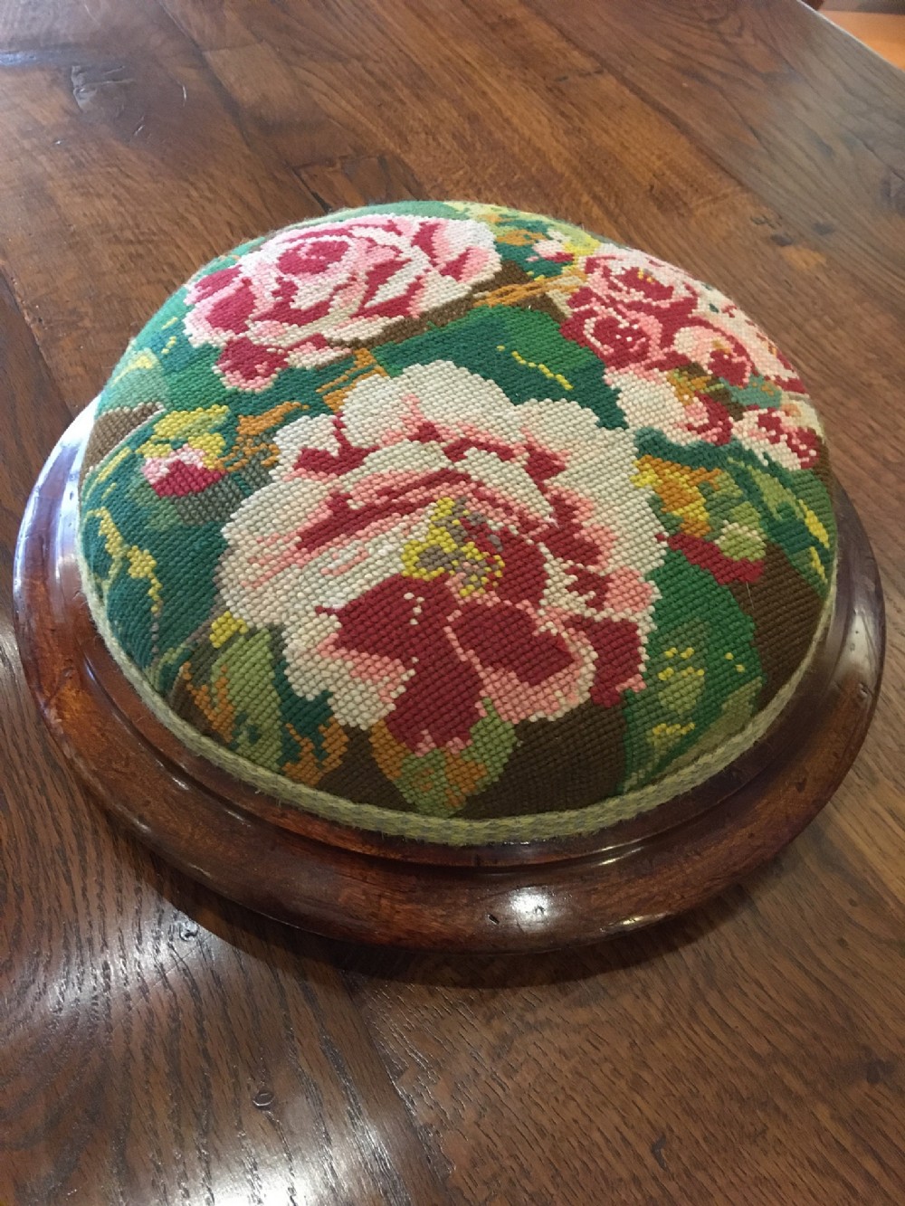 VICTORIAN MAHOGANY FOOT STOOL