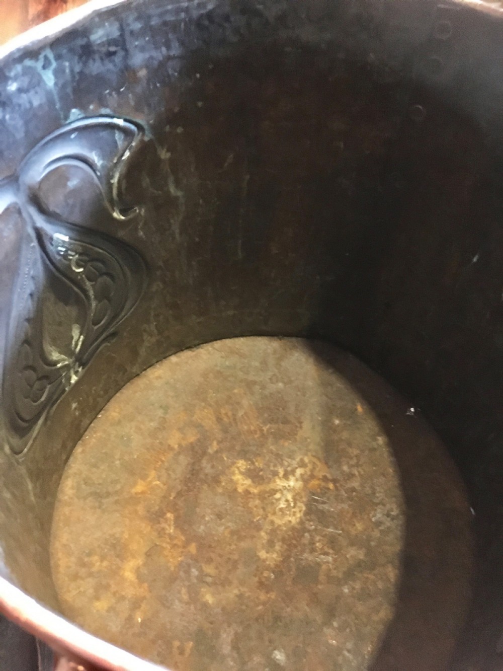 ARTS AND CRAFTS COPPER LOG BIN View VII