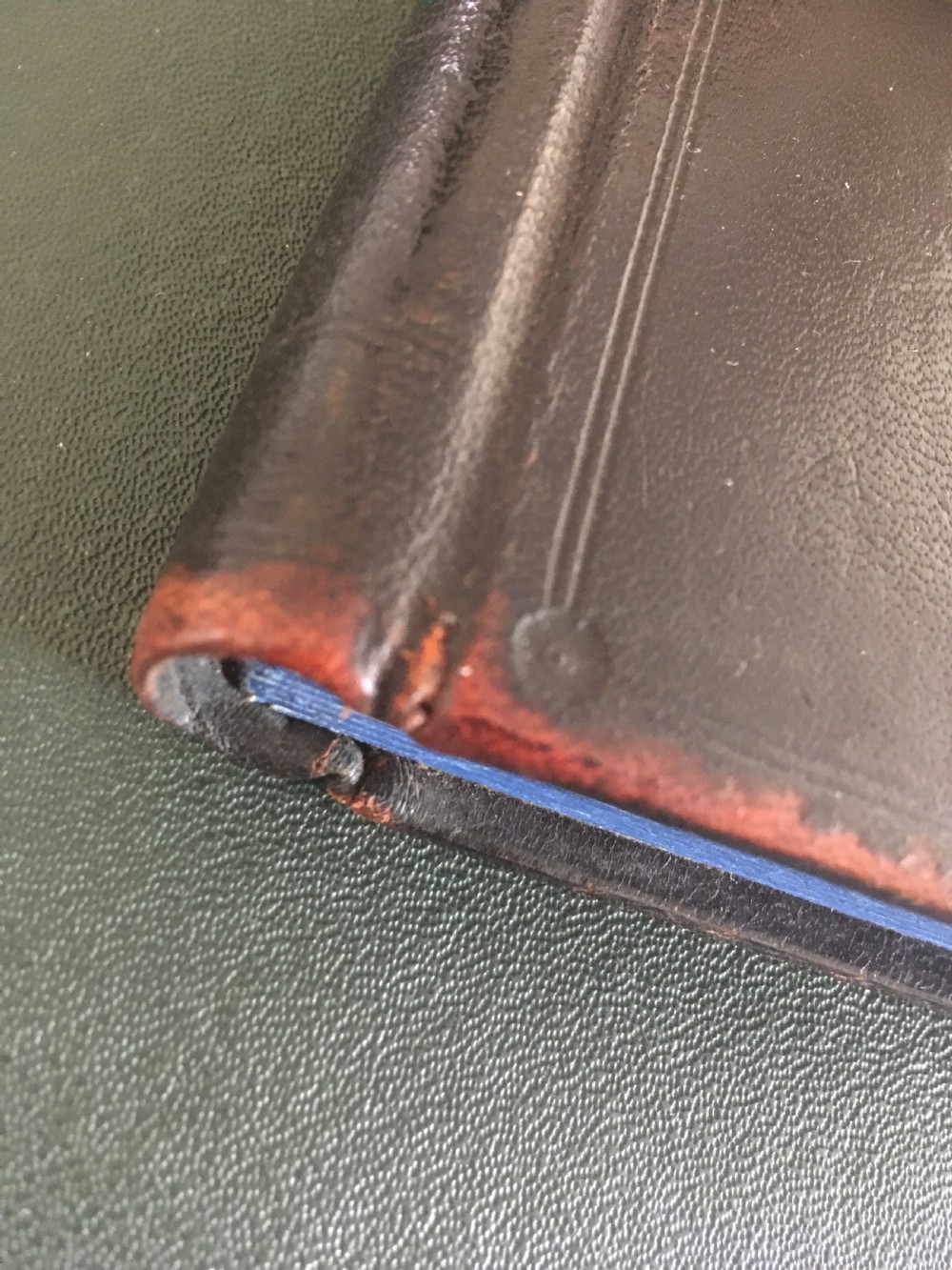 LEATHER BOUND LEDGER WITH BRAMAH LOCK View V