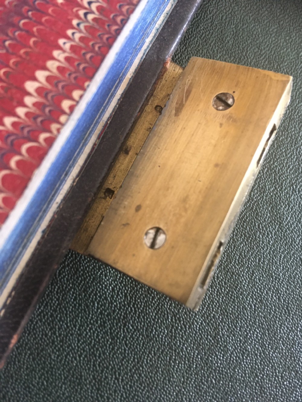 LEATHER BOUND LEDGER WITH BRAMAH LOCK View IX