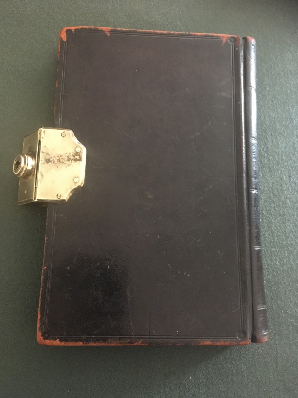 LEATHER BOUND LEDGER WITH BRAMAH LOCK View XI