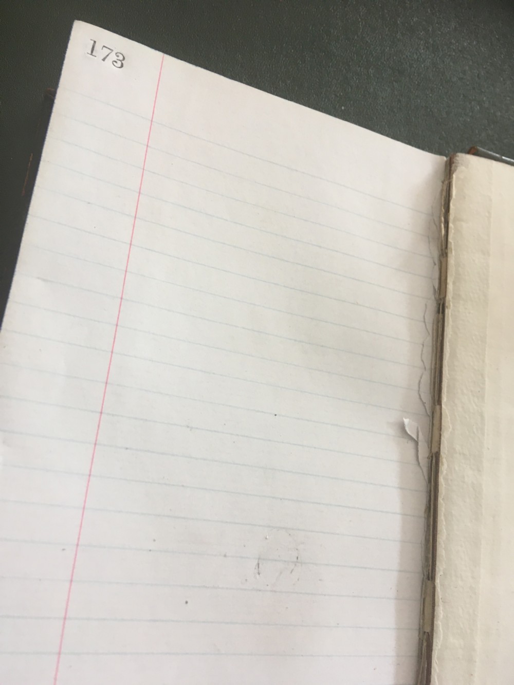LEATHER BOUND LEDGER WITH BRAMAH LOCK View XV