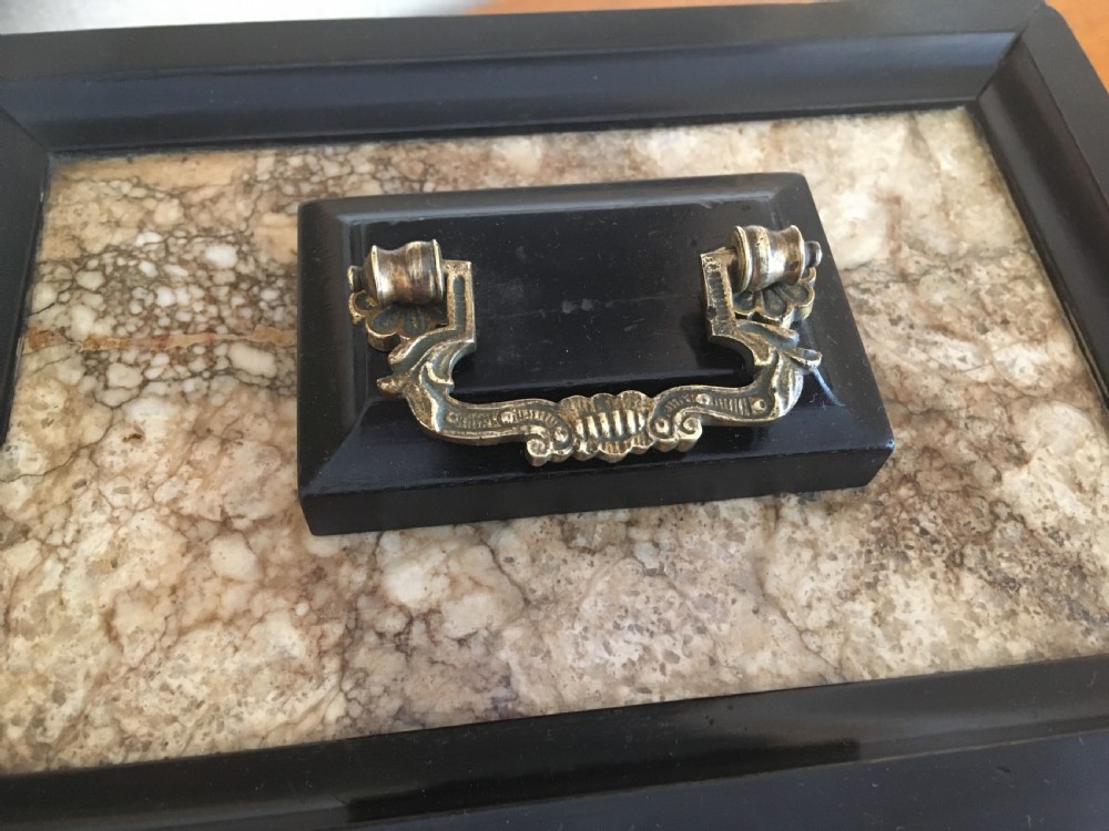 EBONY AND MARBLE TABLE JEWELLERY BOX View II