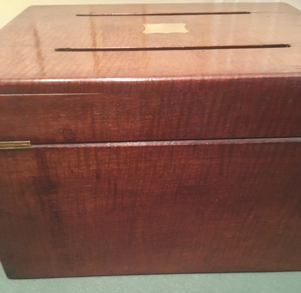 COUNTRY HOUSE MAHOGANY CORRESPONDENCE LETTERS BOX View III
