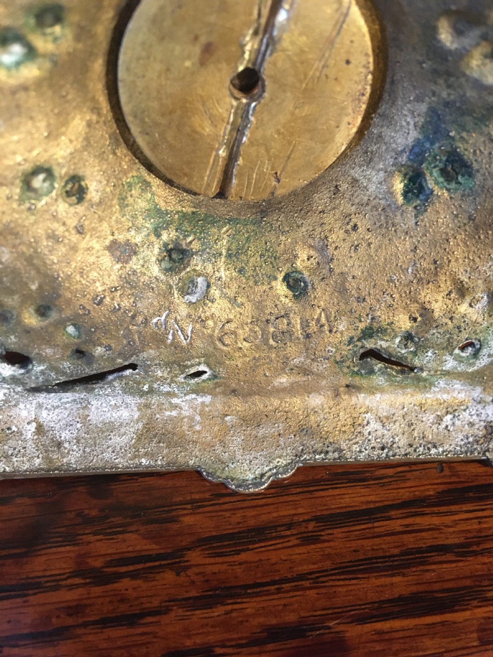 PAIR OF BRASS AND WOOD CANDLESTICKS  View VII