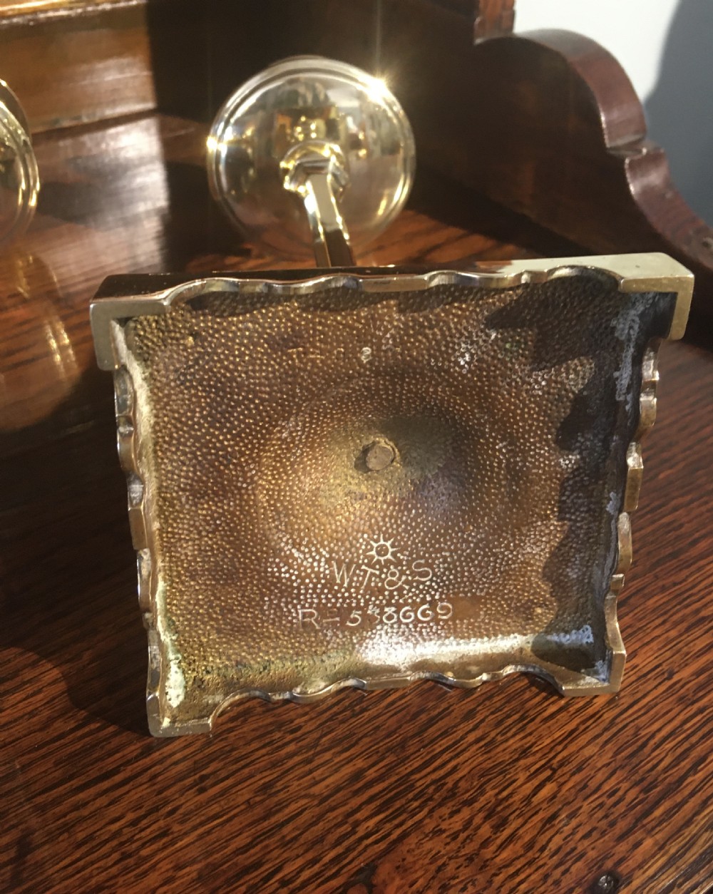 PAIR OF BRASS CANDLESTICKS BY WILLIAM TONKS  View VI