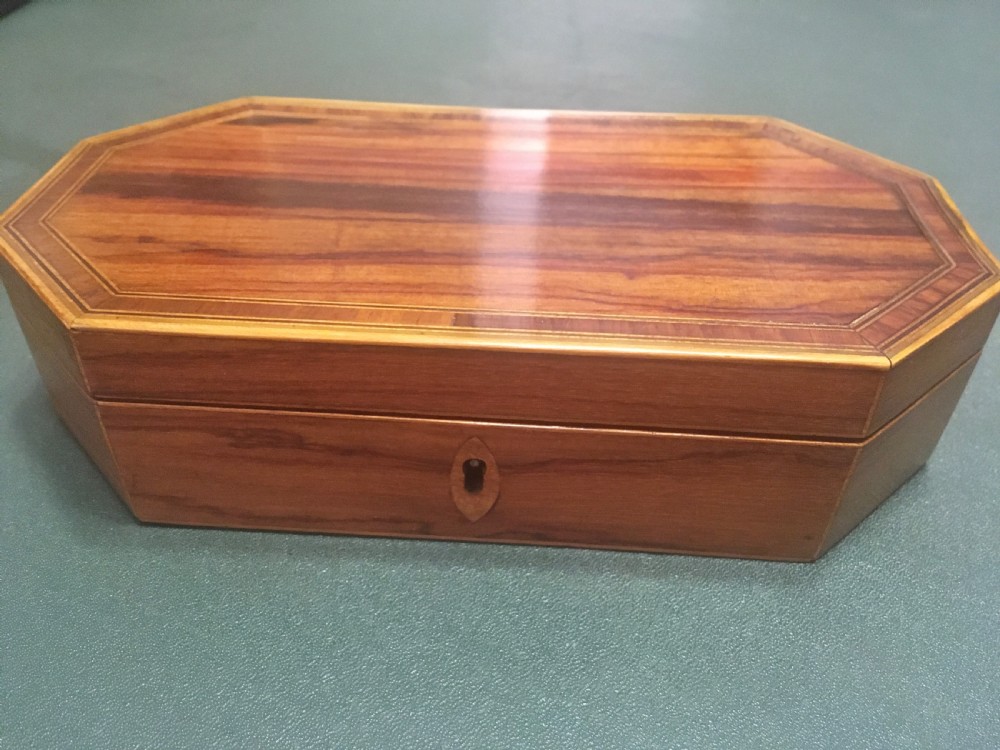 NAPOLEON III TULIPWOOD JEWELLERY BOX