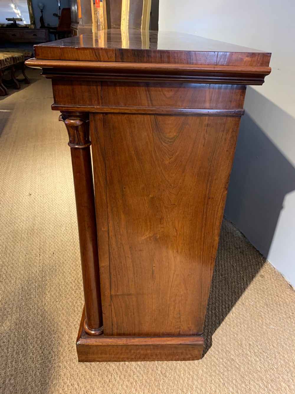 19th century rosewood bookcase  View V