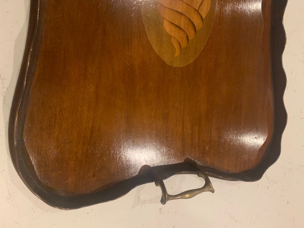 Edwardian mahogany and inlaid tray ...  View VI