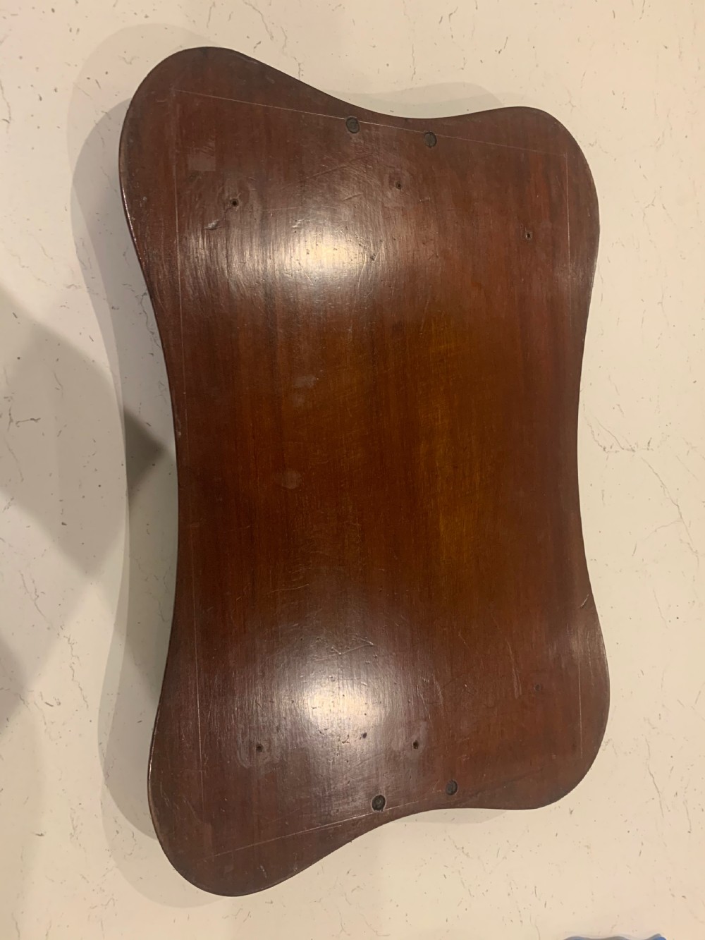 Edwardian mahogany and inlaid tray ...  View VII