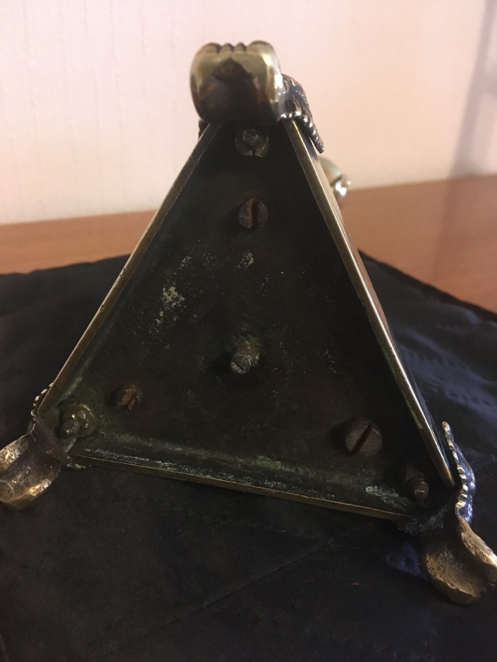 REGENCY STYLE BRASS CANDLESTICK  View V