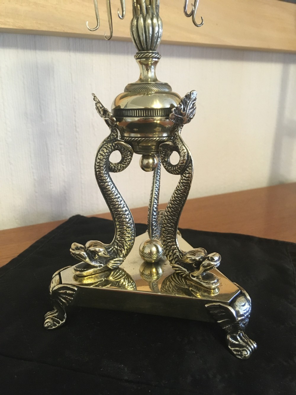 REGENCY STYLE BRASS CANDLESTICK  View VI