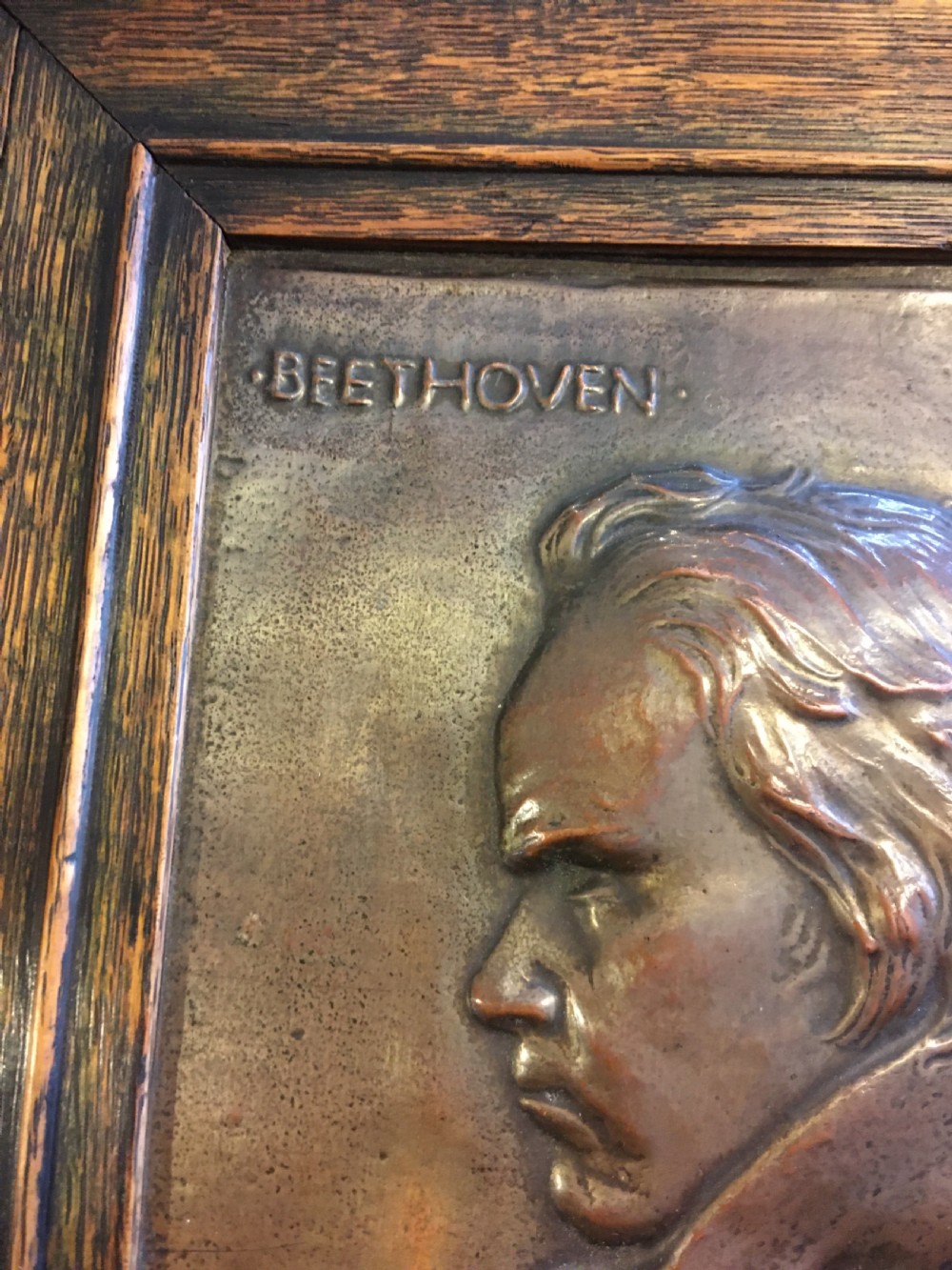 BEETHOVEN COPPER PLAQUE  View IV