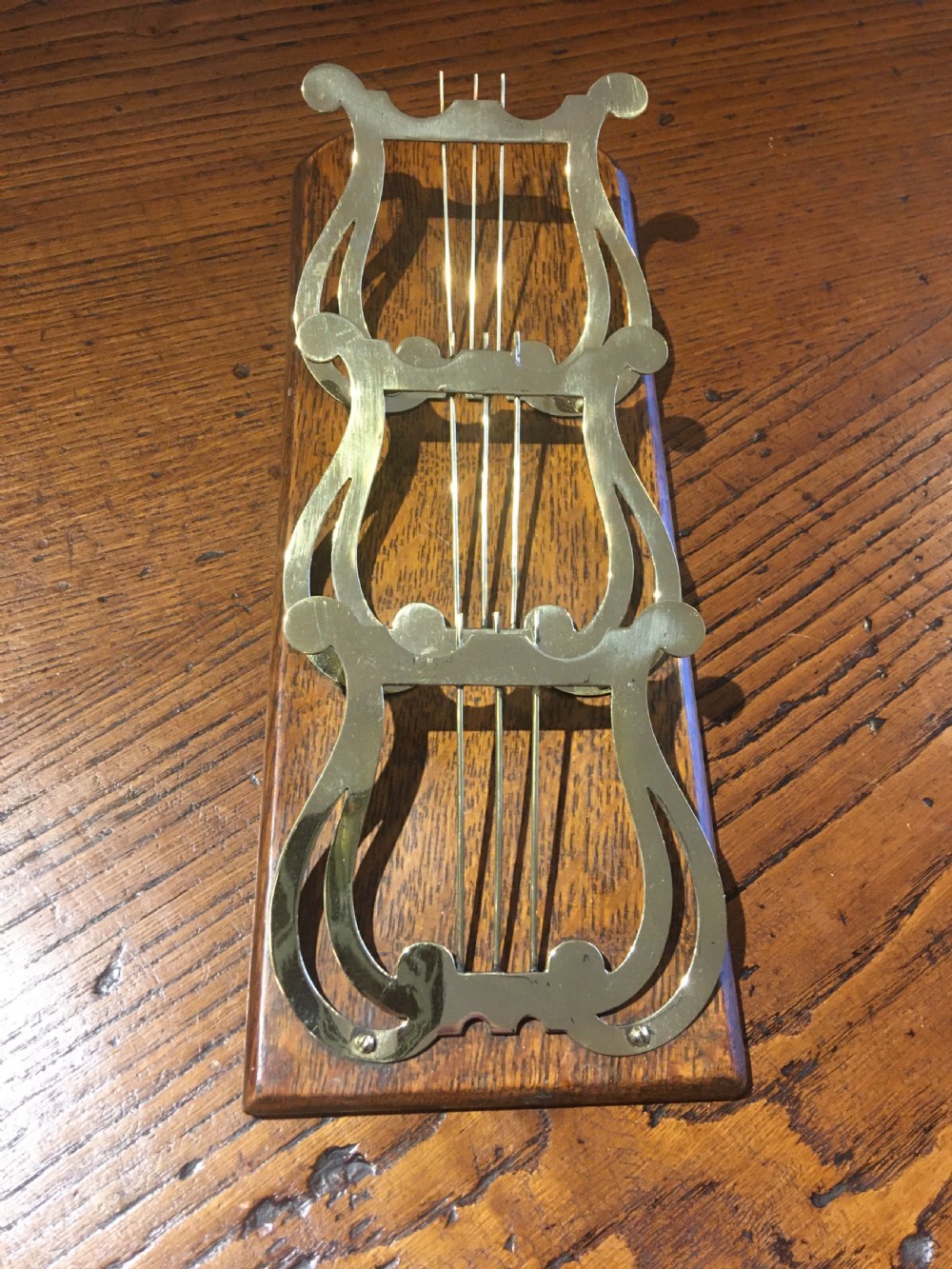 BRASS WALL MOUNTING LETTER RACK