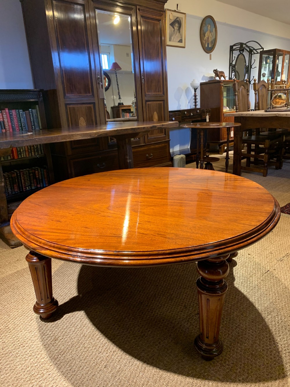Victorian mahogany coffee table  View II