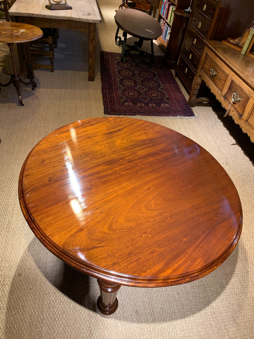 Victorian mahogany coffee table  View III