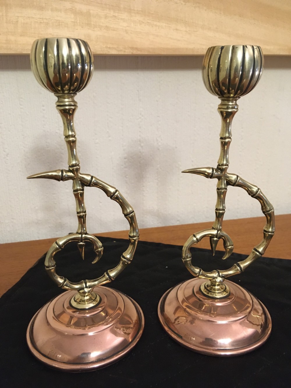 AESTHETIC MOVEMENT TOWNSEND & CO CANDLESTICKS  View IV