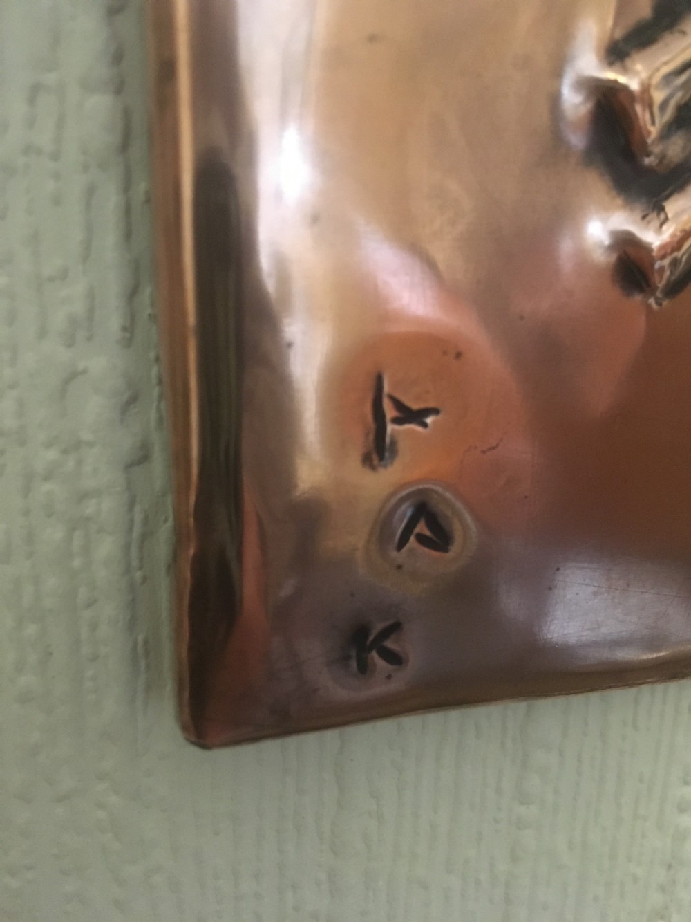 FOLK ART COPPER PLAQUE  View II