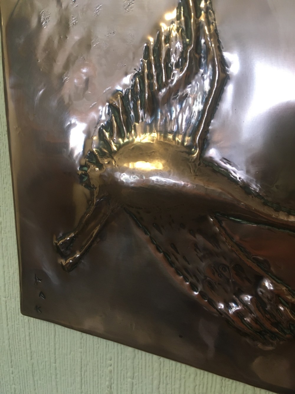 FOLK ART COPPER PLAQUE  View III