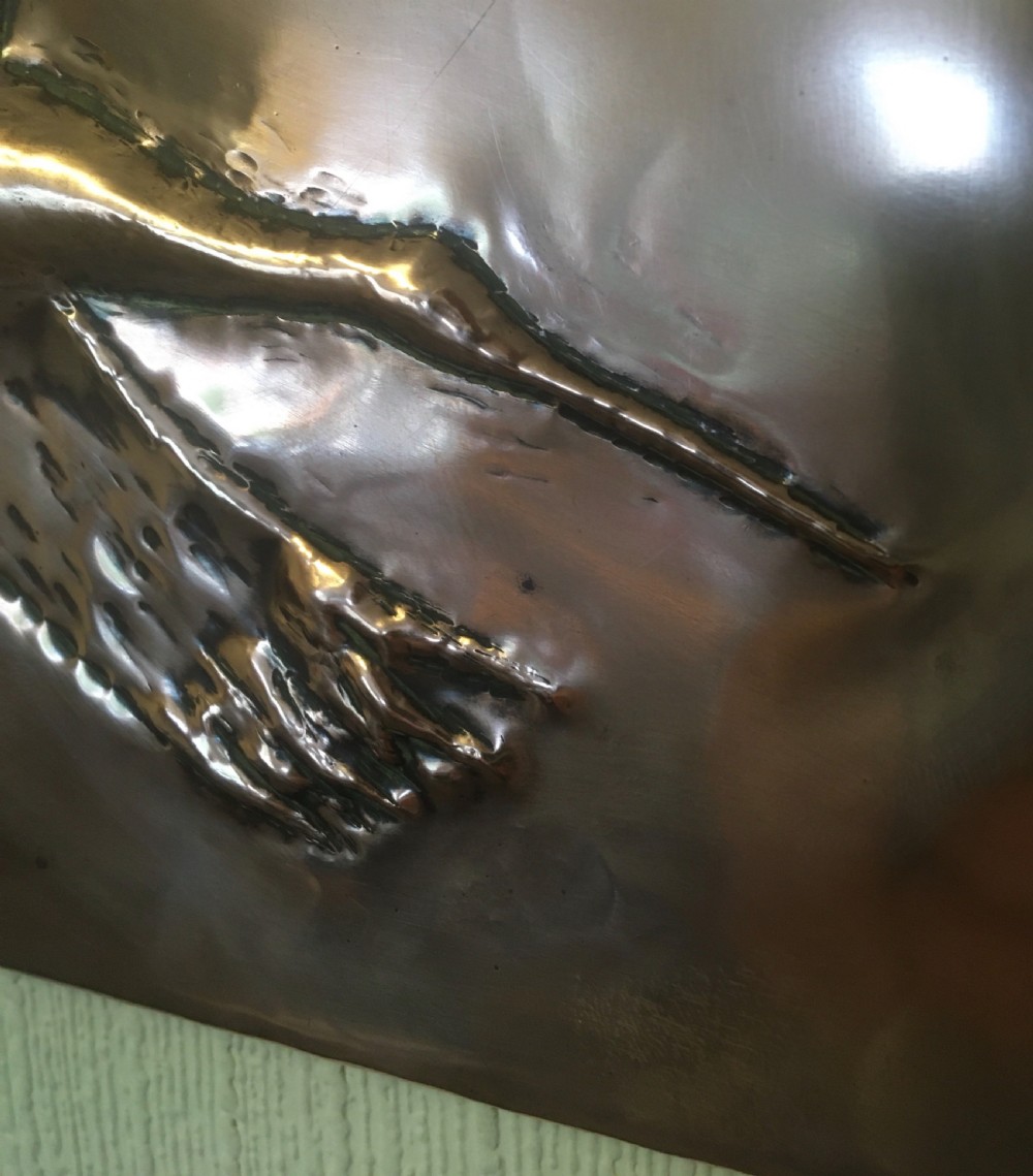 FOLK ART COPPER PLAQUE  View V