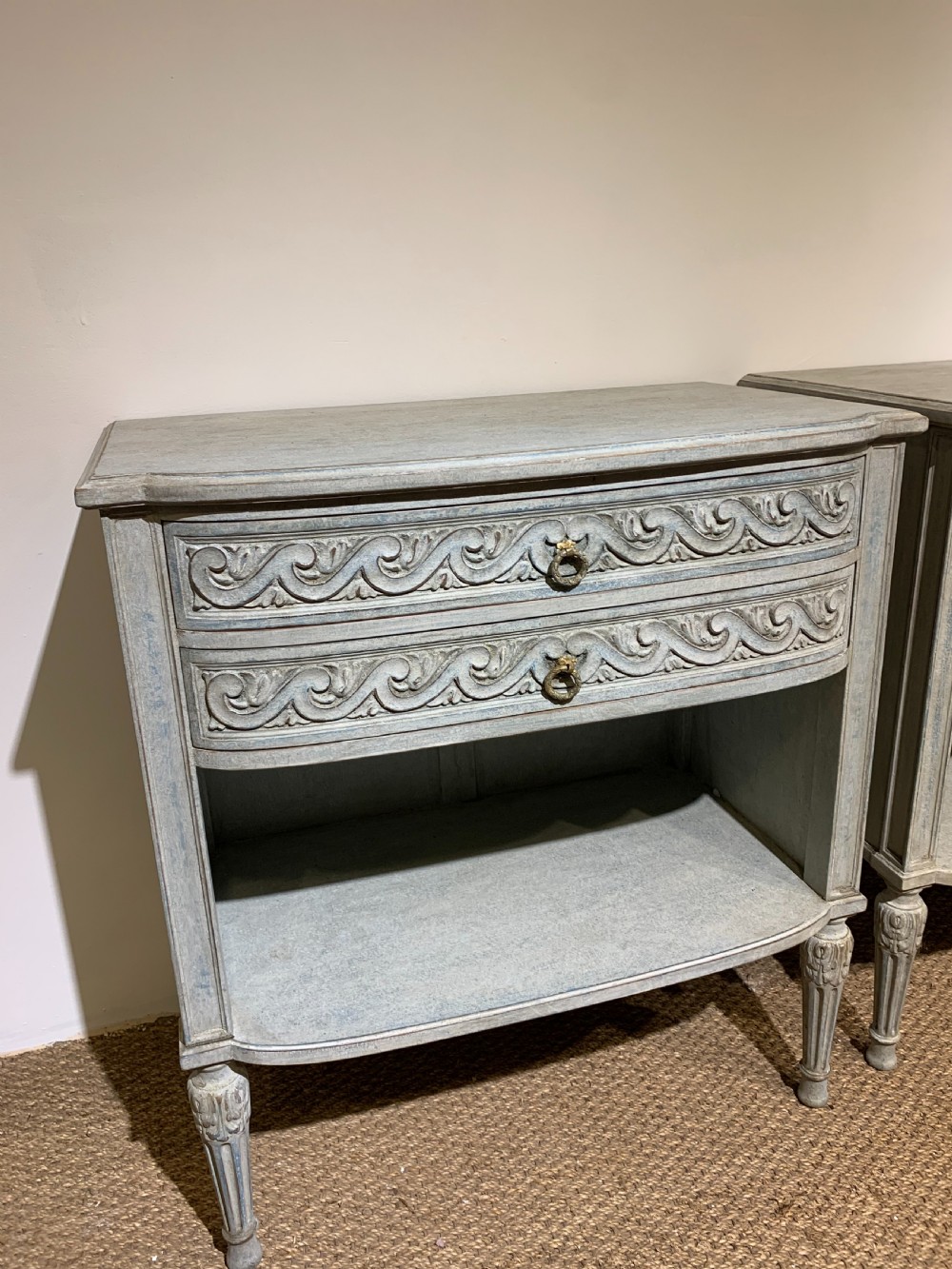 Pair of late 19th century bedside cabinets   View II