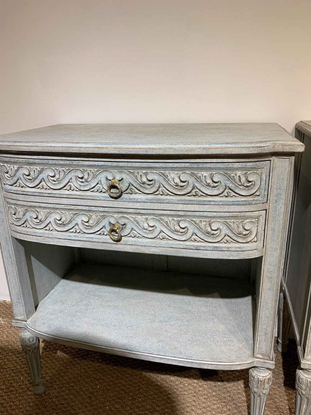 Pair of late 19th century bedside cabinets   View IV