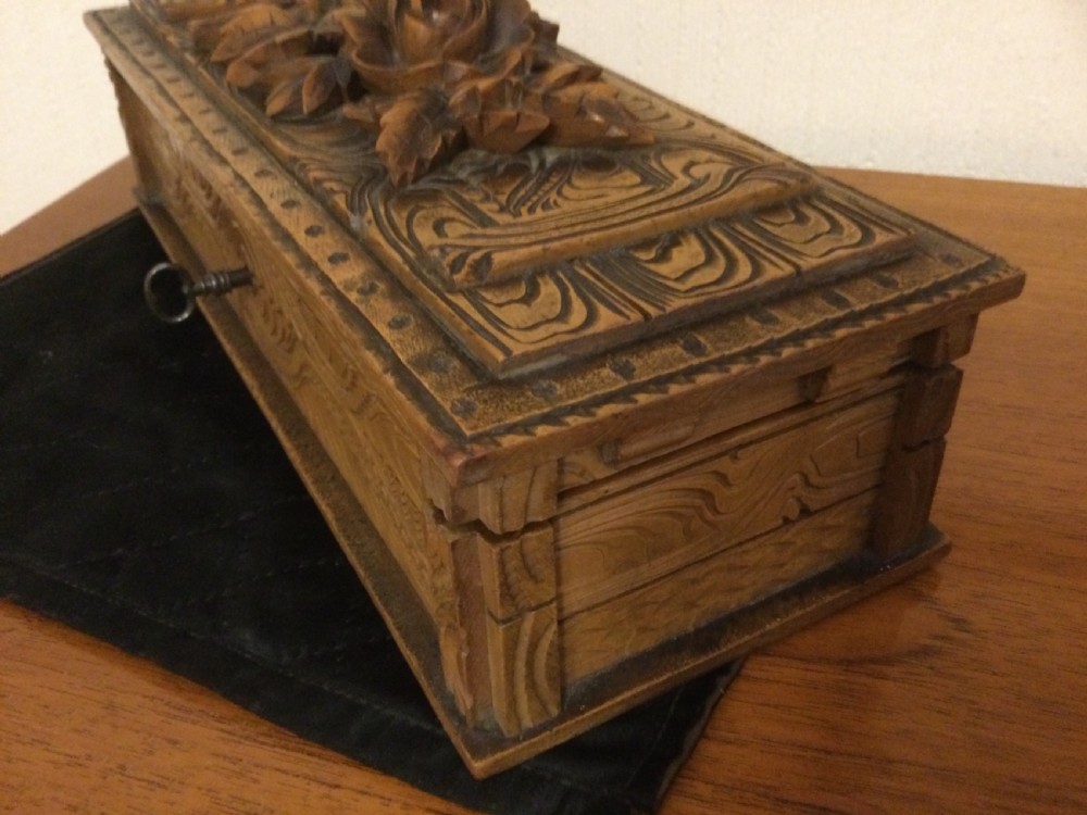 BLACK FOREST TABLE OR JEWELLERY  BOX View V