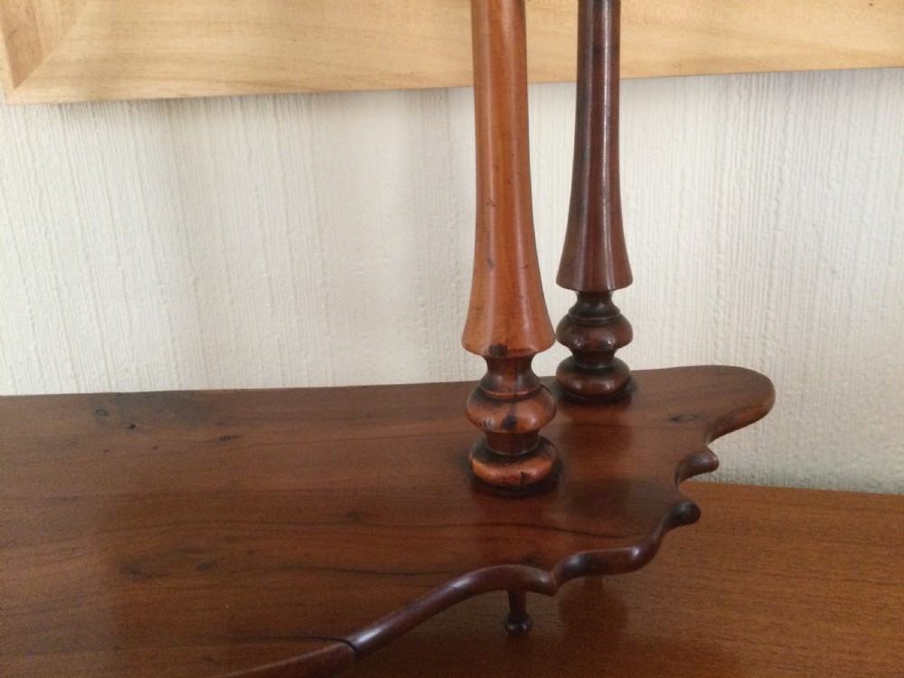 YEW WOOD HANGING WALL SHELVES View VIII