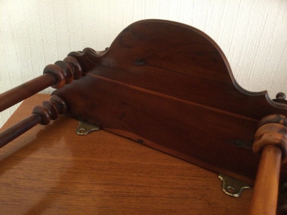YEW WOOD HANGING WALL SHELVES View XI