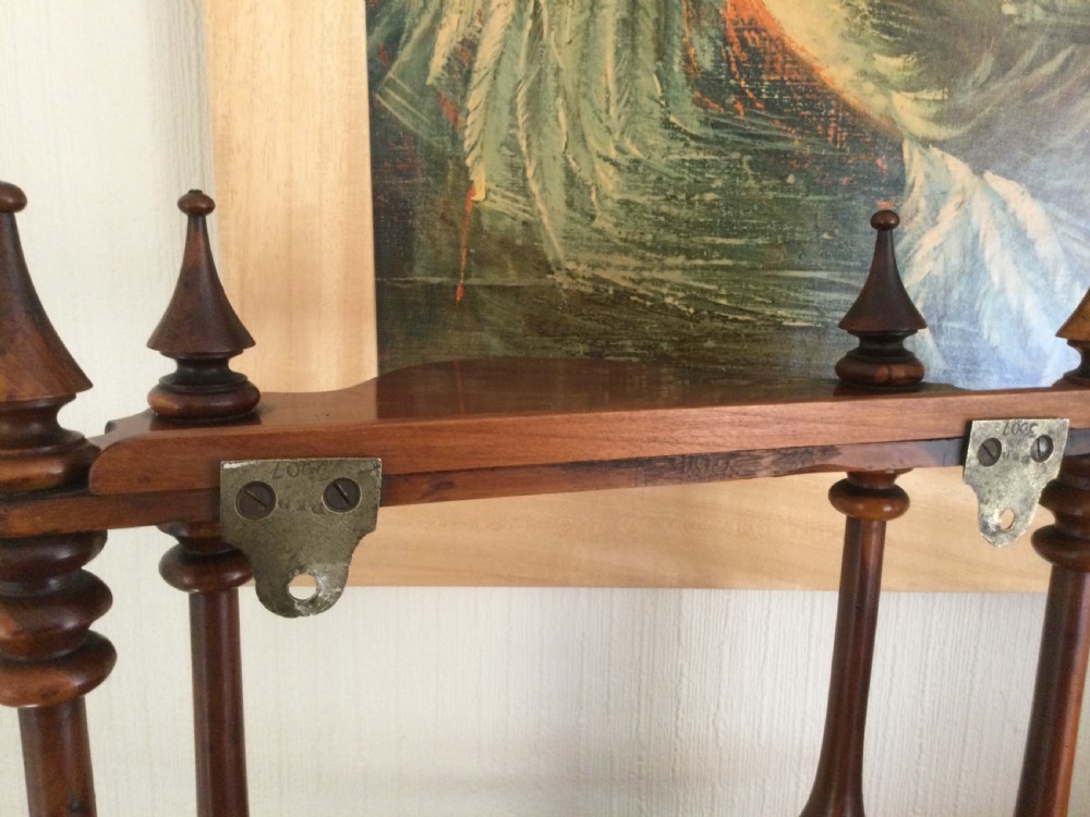 YEW WOOD HANGING WALL SHELVES View XIII