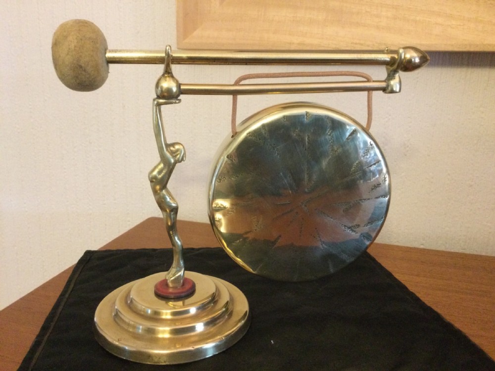ART DECO TABLE GONG 