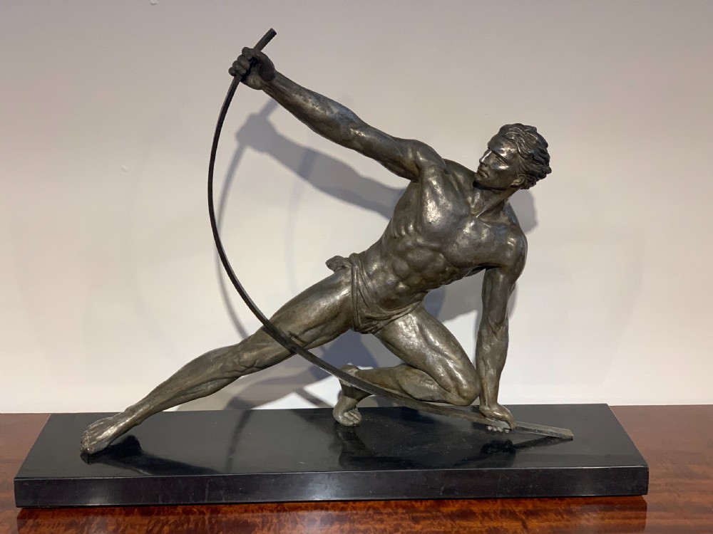 Art deco Spelter figure 