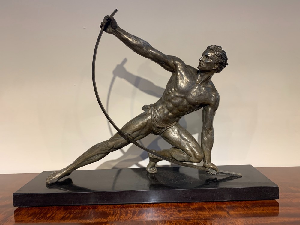 Art deco Spelter figure 
