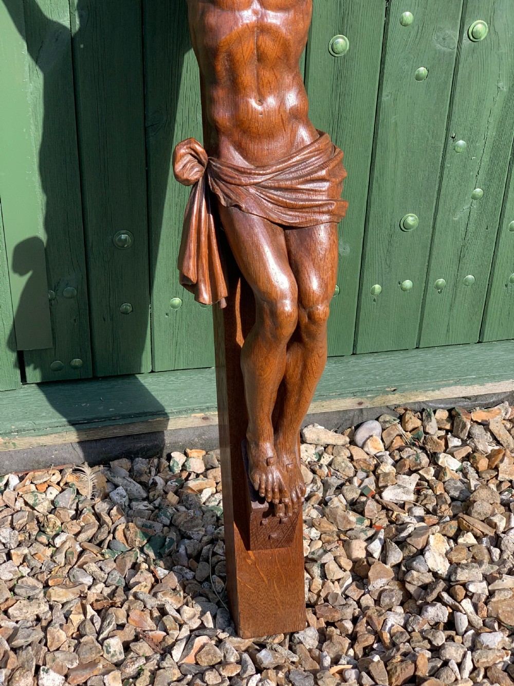 Large carved oak Crucifix  View III
