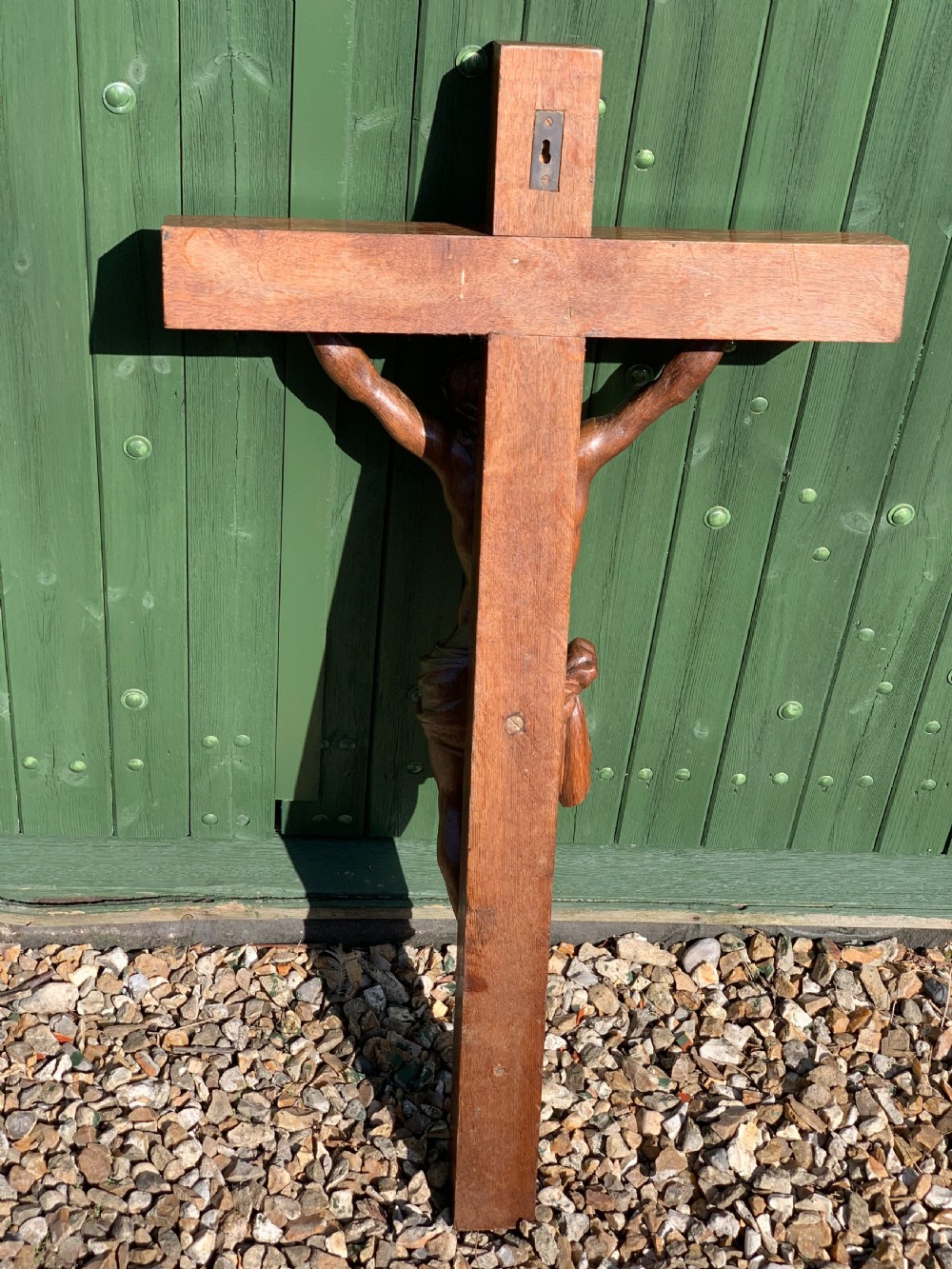 Large carved oak Crucifix  View VI