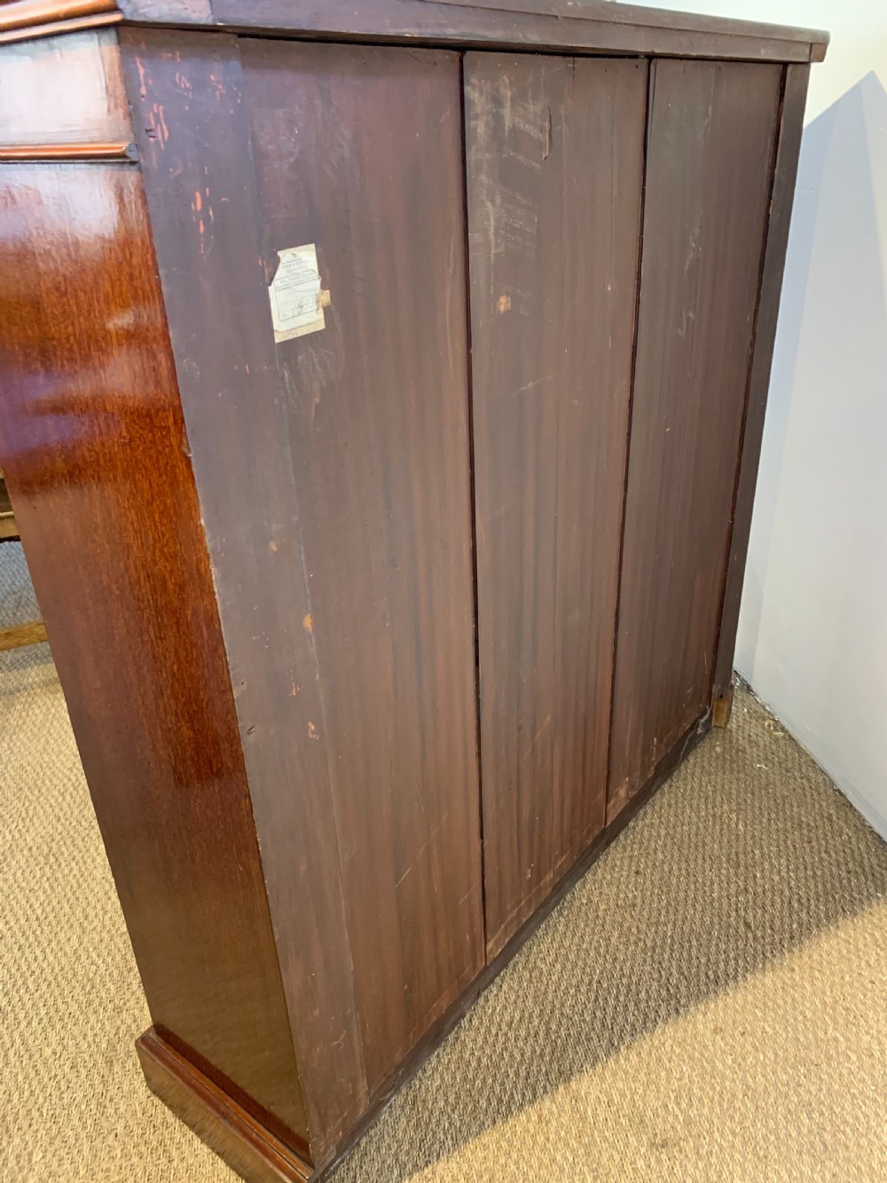 Victorian mahogany open bookcase  View VII