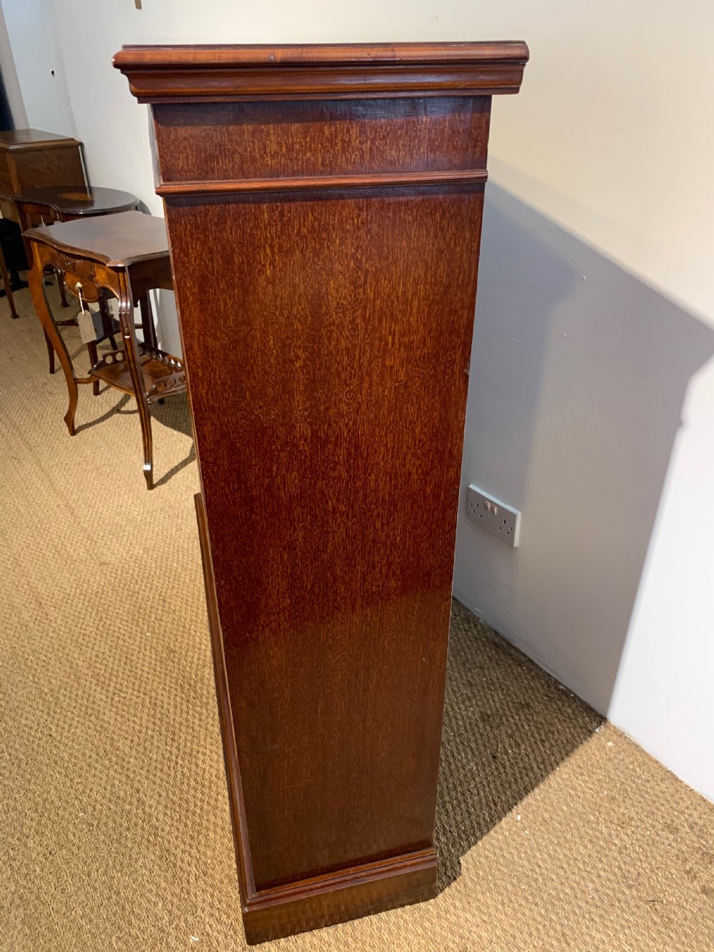 Victorian mahogany open bookcase  View VIII