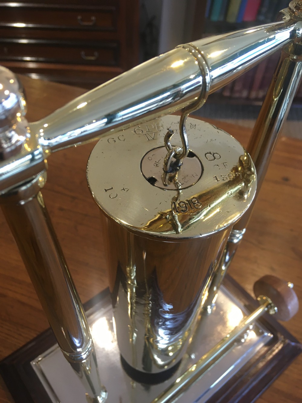 BRASS GONG ON STAND View IV