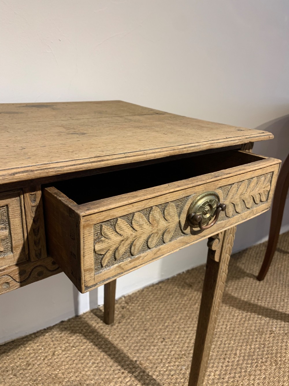 Georgian oak side table  View III