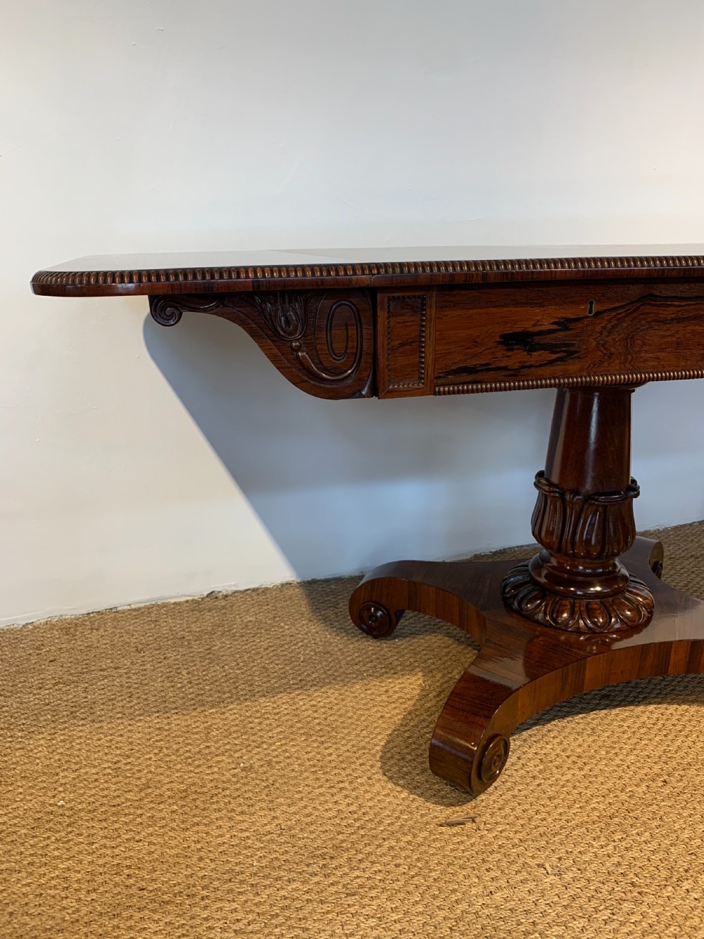 George IV rosewood sofa table  View X
